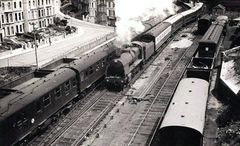 Train leaving Hastings Station 1956